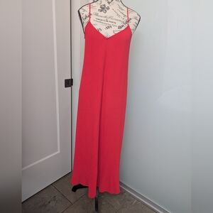 Dex Scarlet Ribbed Maxi dress